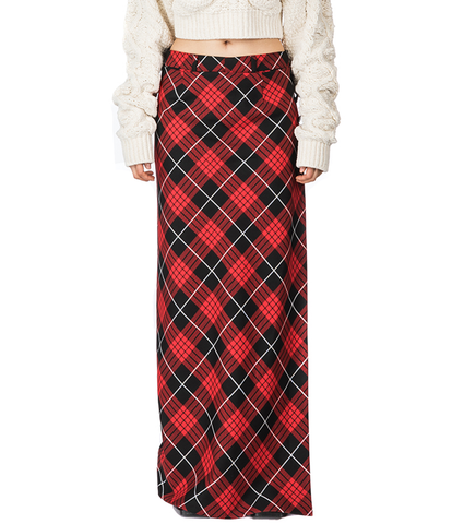 TARTAN PANT SKIRT RED/BLACK/WHITE