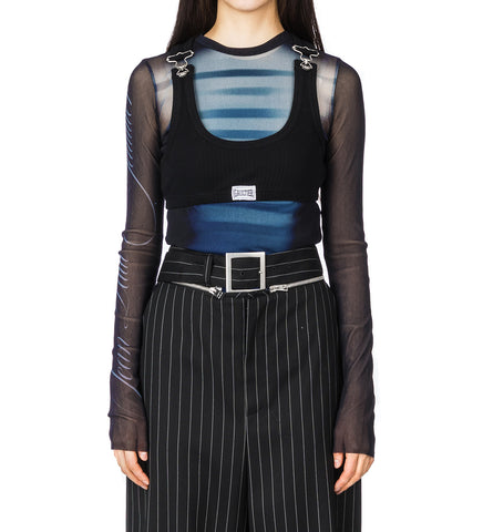 THE CROPPED TANK TOP BLACK