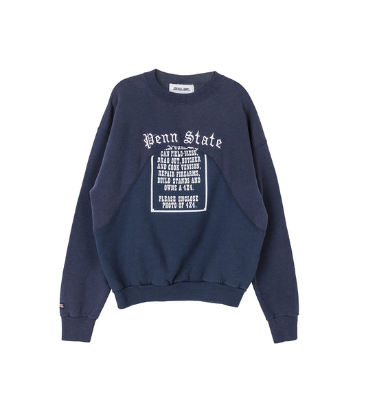 WAVE CREWNECK NAVY #3