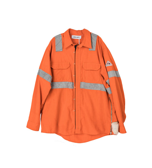 SHEARLING WORKSHIRT ORANGE #2