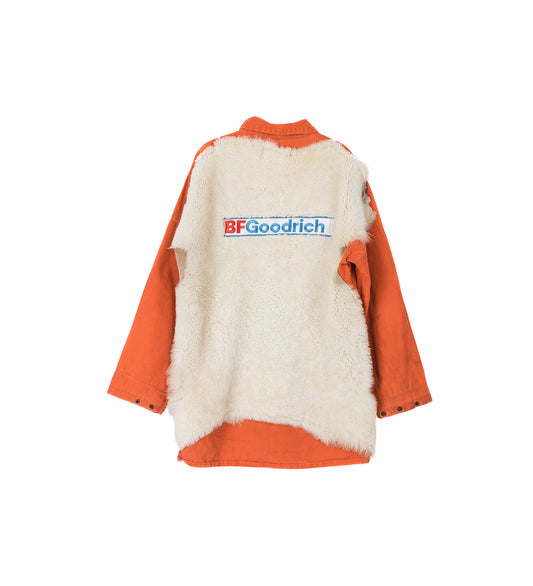 SHEARLING WORKSHIRT ORANGE #1