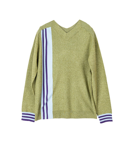 OSTRO JUMPER GREEN MELANGE/BLUE/PURPLE