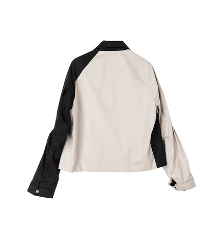 ALEC K-DART BLOUSON SEEDPEARL/BLACK SABLE