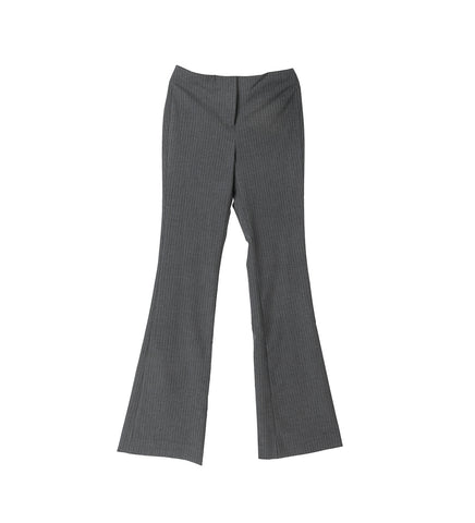 SLIM FLARE PANT GREY PINSTRIPE