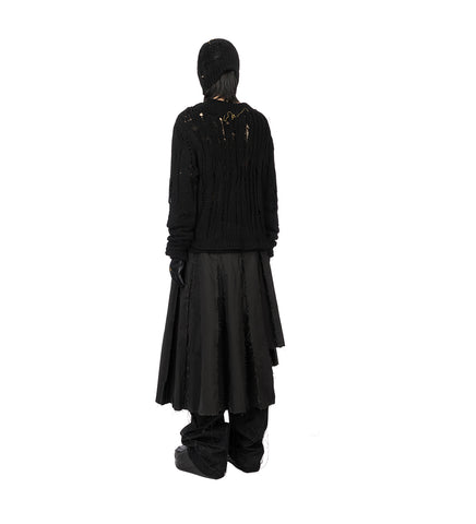 PLEATED SKIRT BLACK