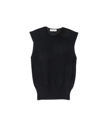 BURNS KNIT VEST BLACK