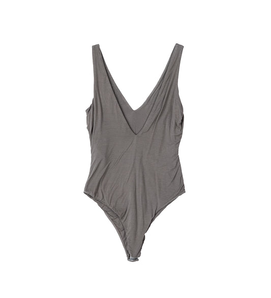 V NECK BODYSUIT ELEPHANT