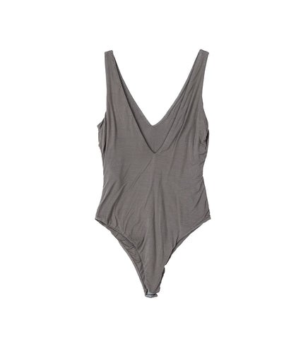 V NECK BODYSUIT ELEPHANT