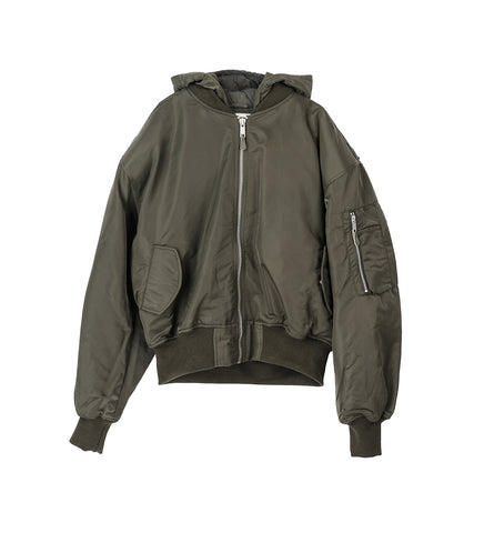 HOODED BROAD BOMBER JADE