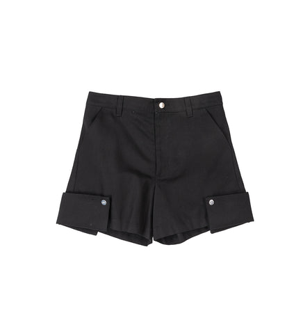 CUFF SHORTS BLACK