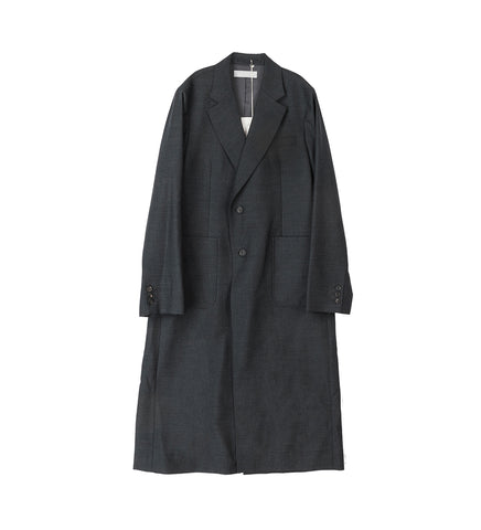 ROBE OVERCOAT PREMIUM CHARLCOAL OFFICE WOOL