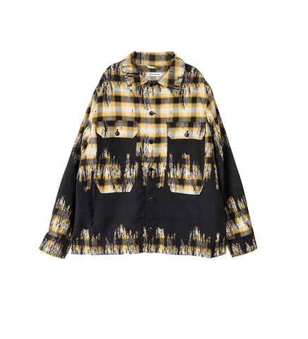 FIELD SHIRT BLURRY BLACK/YELLOW CHECK