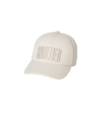 EMBROIDERED "GAULTIER" CAP ECRU