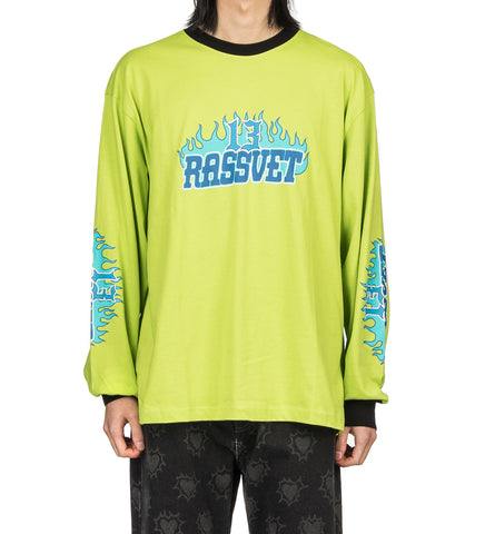 R13 LONG SLEEVE TEE GREEN