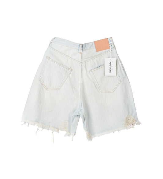 DESTROYED SHORT LIGHT BLUE/WHITE