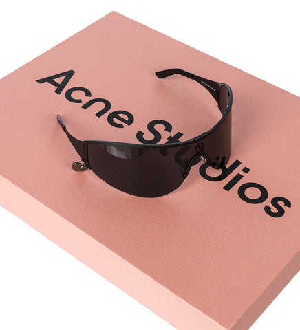 METAL FRAME SUNGLASSES BLACK/BLACK