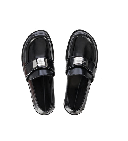 LOGO METAL LOAFER BLACK