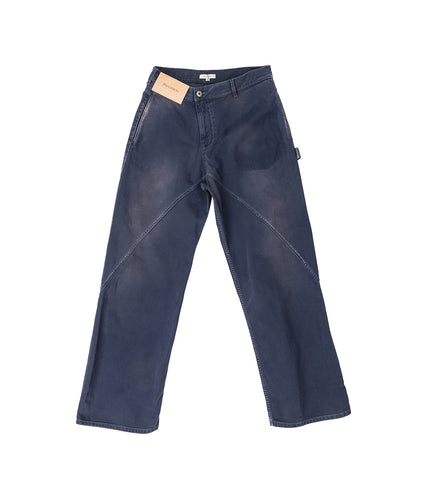 AGED TWISTED WORKWEAR JEANS NAVY