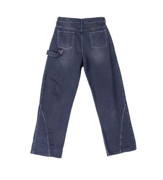 AGED TWISTED WORKWEAR JEANS NAVY