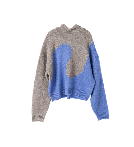 BICOLOR SWIRL HOODED MULTI
