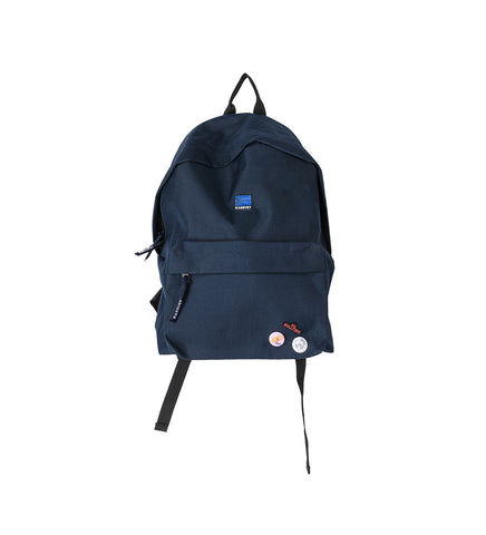 LOGO BACKPACK WITH PINS NAVY