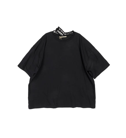 EVERGREEN TRIPLE COLLAR T-SHIRT VINTAGE BLACK