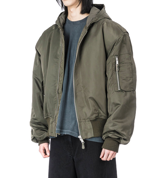 HOODED BROAD BOMBER JADE