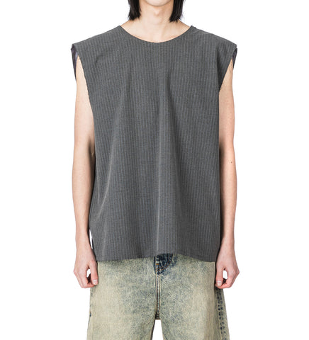 TELL TANK GREY PINSTRIPE