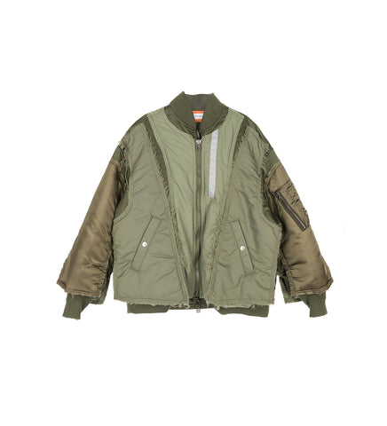 LAYERED MA-1 JACKET KHAKI