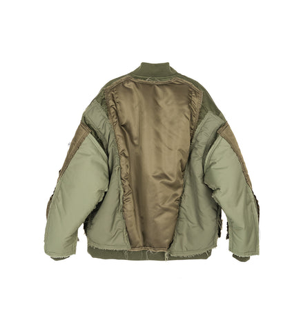 LAYERED MA-1 JACKET KHAKI