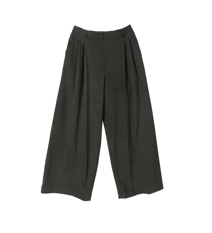 JUMBO WIDE LEG TROUSERS MILITRAY GREY