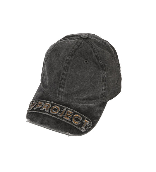 Y/PROJECT BASEBALL CAP VINTAGE BLACK