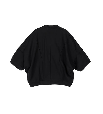 SWEATSHIRT WITH EMPHASISED BACK BLACK