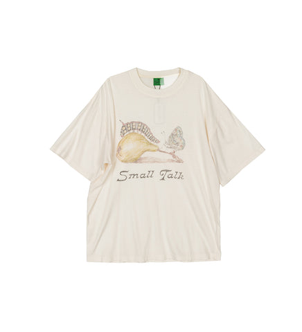 BUTTERFLY / CATERPILLAR SMLL TALK TEE WHITE