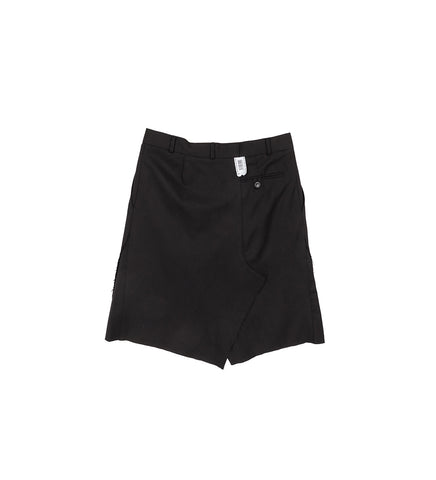 WRAPPED TAILORED SHORTS BLACK