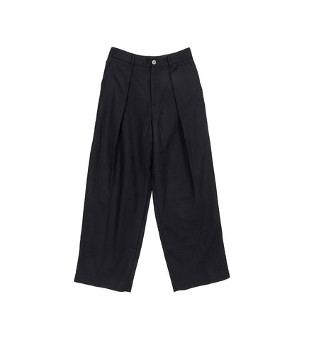 PLEATED TROUSERS NAVY