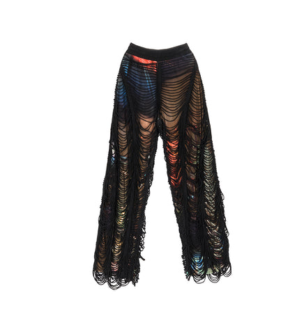 JEAN PAUL GAULTIER X SHAYNE OLIVER SLASHED CITY PANTS