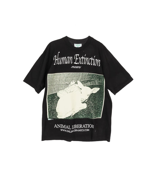 ANIMAL LIBERATION SS TEE BLACK