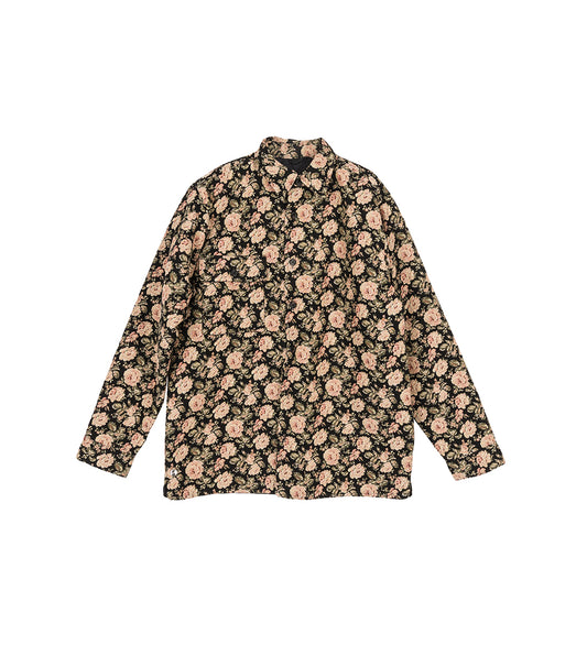 WOODHACKER SHIRT FLOWER GOBELIN BLACK