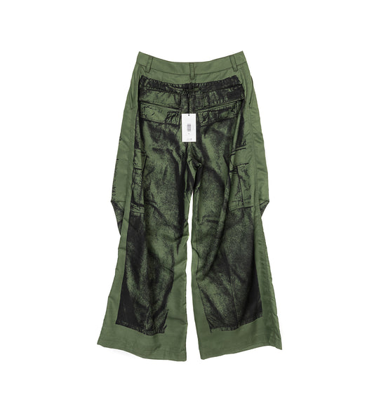 TROMPE L'OEIL NYLON CARGO PANT KHAKI/BLACK