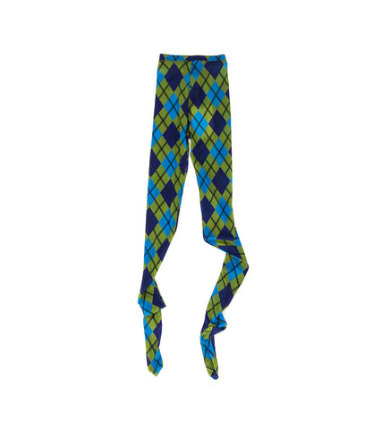 ARGYLE TIGHTS GREEN