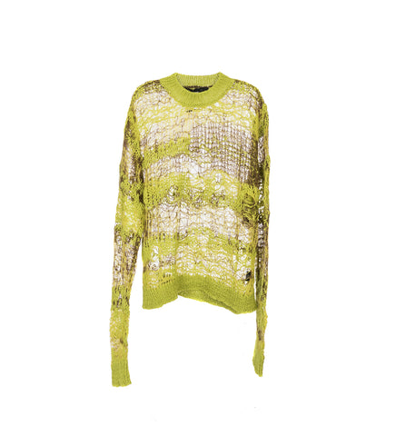 WRECKED JUMPER LIME/BROWN