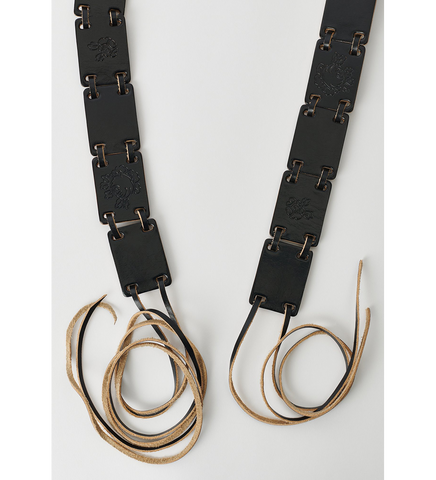 BLOCK BELT BLACK BRIDLE LEATHER