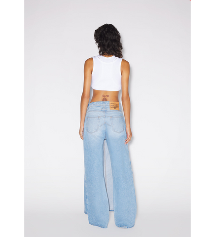 DENIM PANT SKIRT LIGHT BLUE