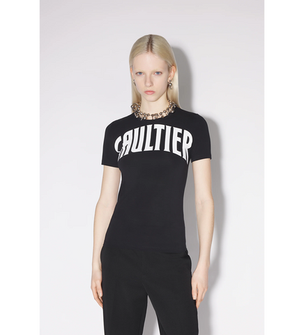 FITTED GAULTIER TEE BLACK