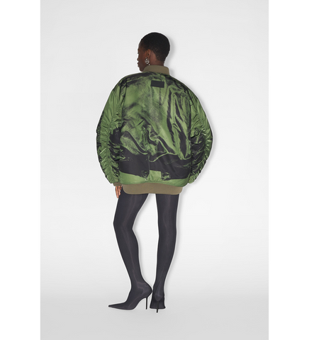 TROMPEL'OEIL BOMBER KHAKI/BLACK