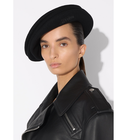 THE CONCERTINA BERET BLACK