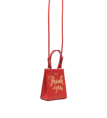 D'HEYGERE x MEDEA THANK YOU BAG RED MULTI