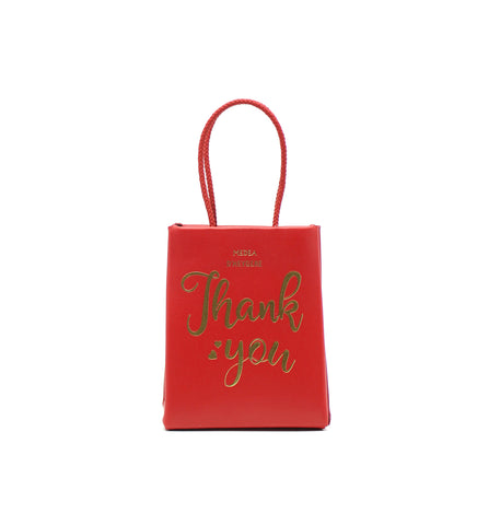 D'HEYGERE x MEDEA THANK YOU BAG RED MULTI