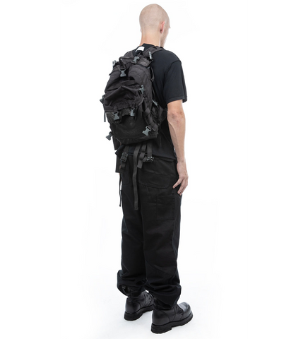 MILITARY REWORK BACKPACK BLACK